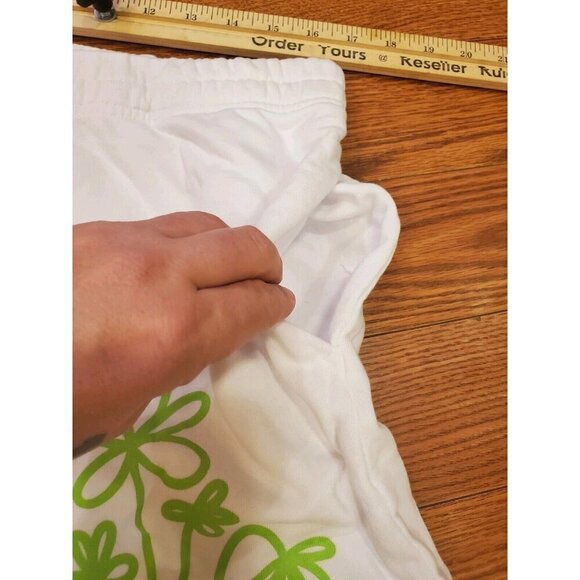 Off The Grid Dj John Summit Shorts Men's Sz Large White Green 34x7 What a Life - Picture 8 of 11